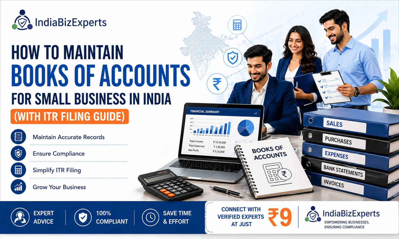 How to Maintain Books of Accounts for Small Business in India (With ITR Filing Guide)