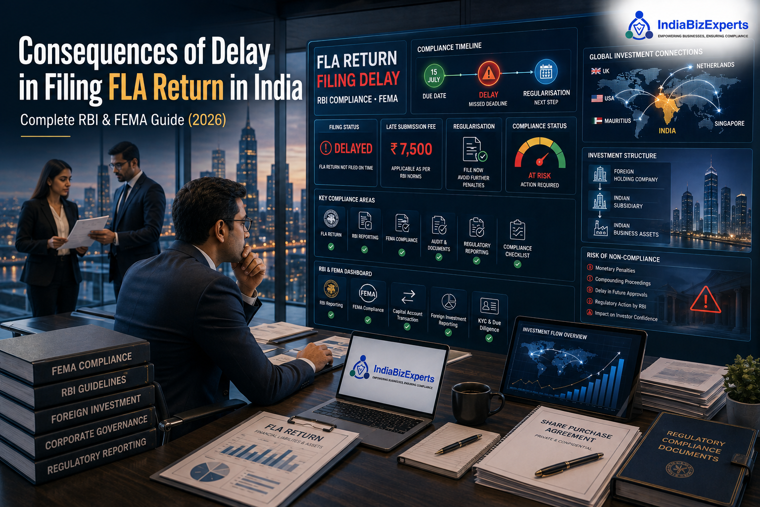 Consequences of Delay in Filing FLA Return in India – Complete RBI & FEMA Guide (2026)