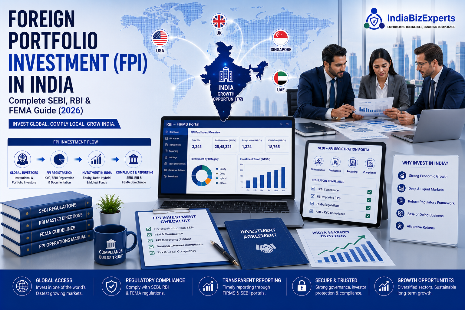 Foreign Portfolio Investment (FPI) in India – Complete SEBI, RBI & FEMA Guide (2026)