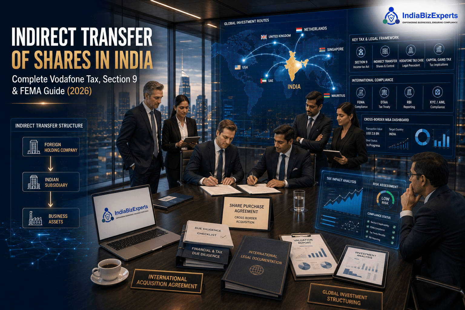 Indirect Transfer of Shares in India – Complete Vodafone Tax, Section 9 & FEMA Guide (2026)