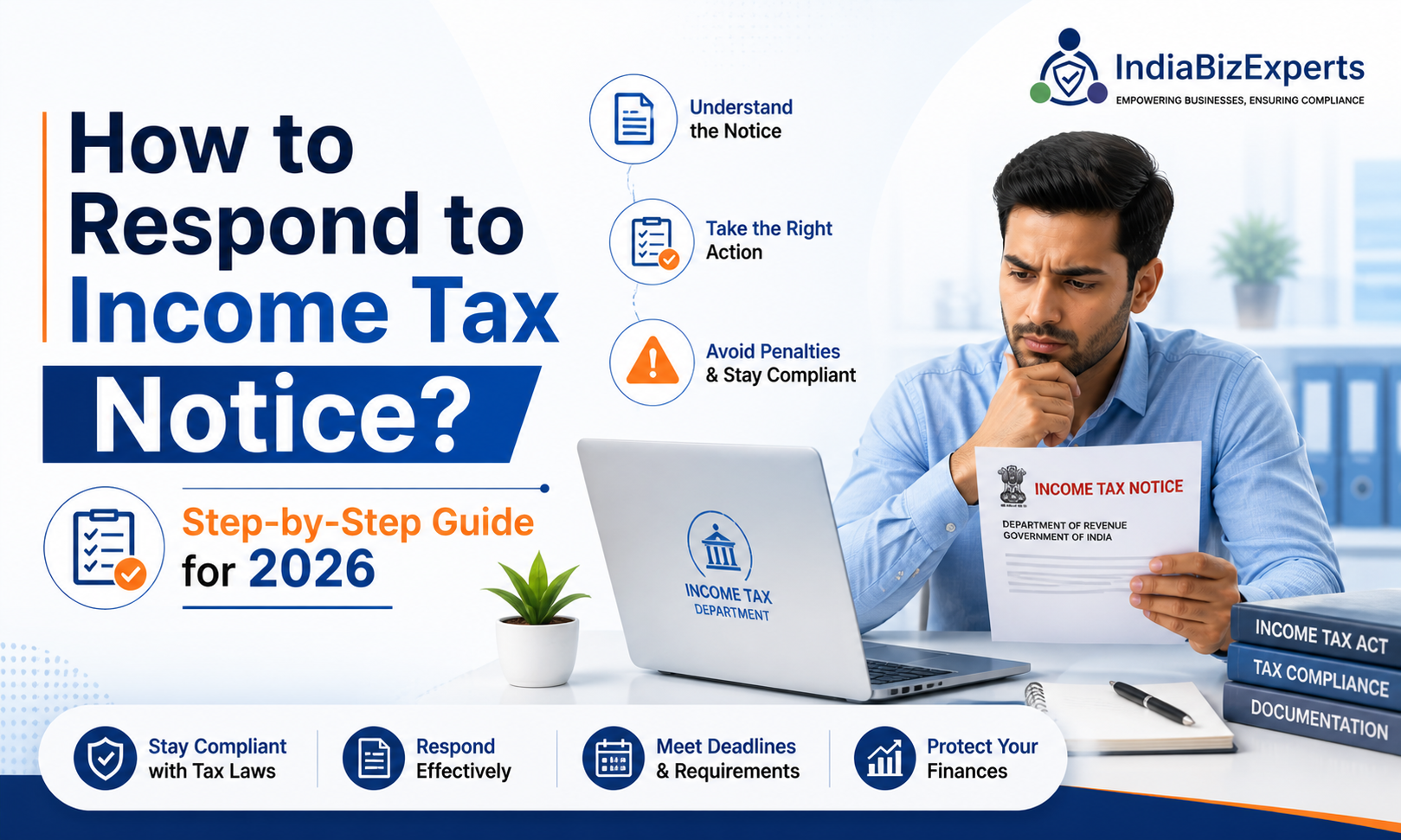 How to Respond to Income Tax Notice in India (Step-by-Step Guide 2026)
